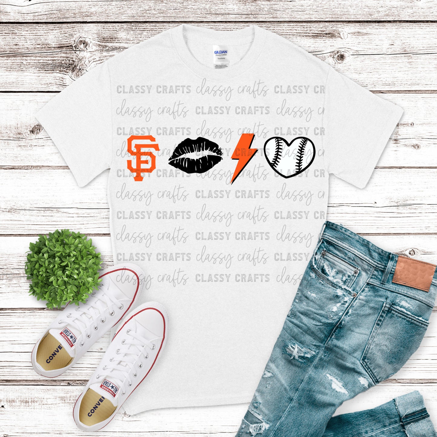 SF Retro Baseball Transfer
