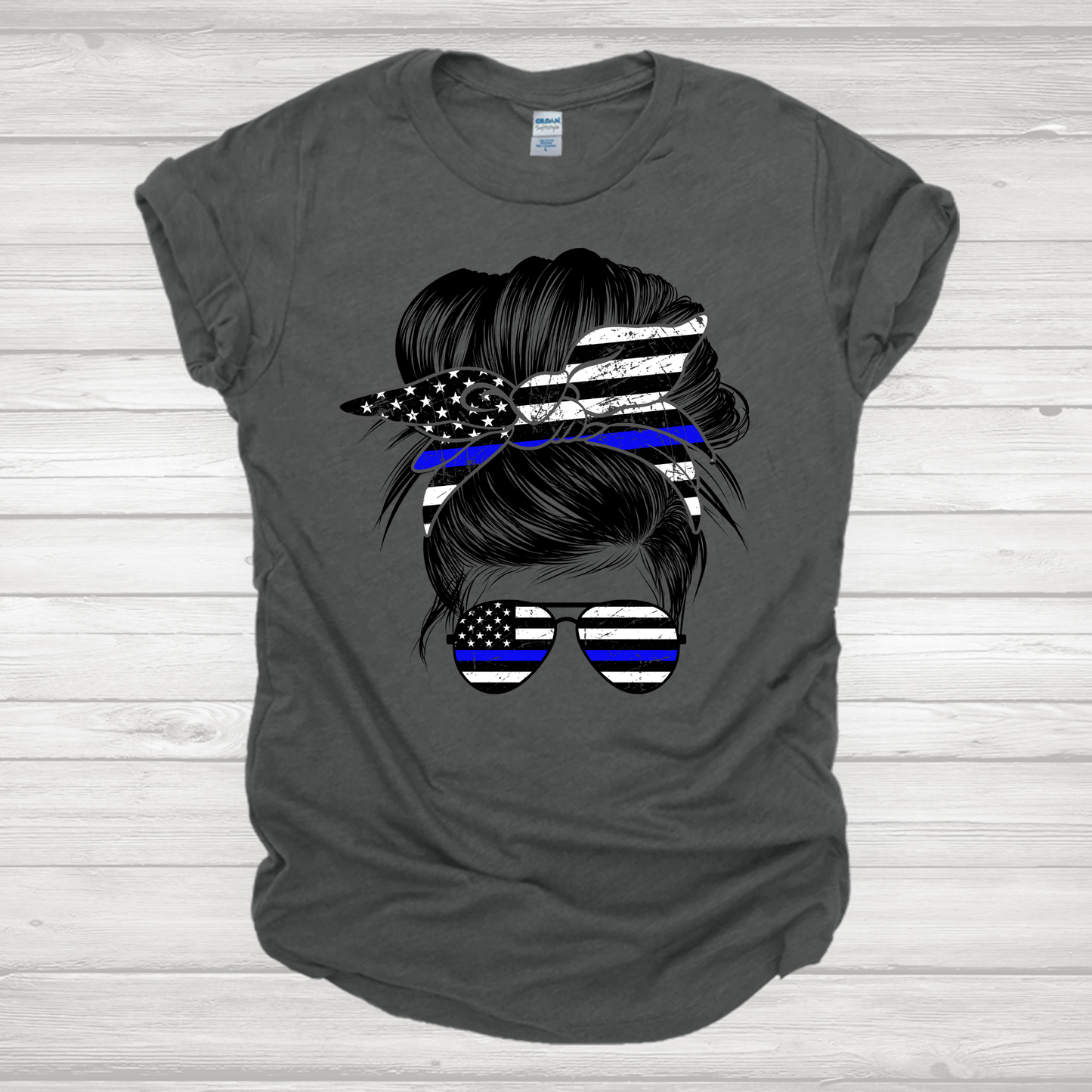 Police Mom Bun Transfer