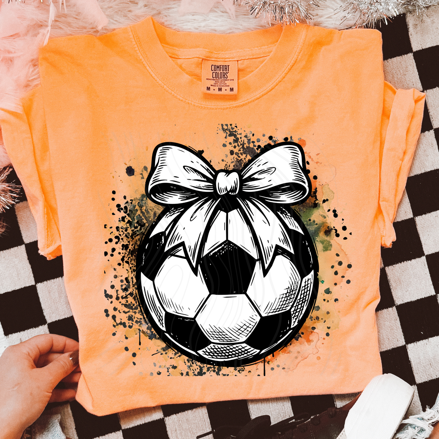 Soccer Ball With Splatter Transfer