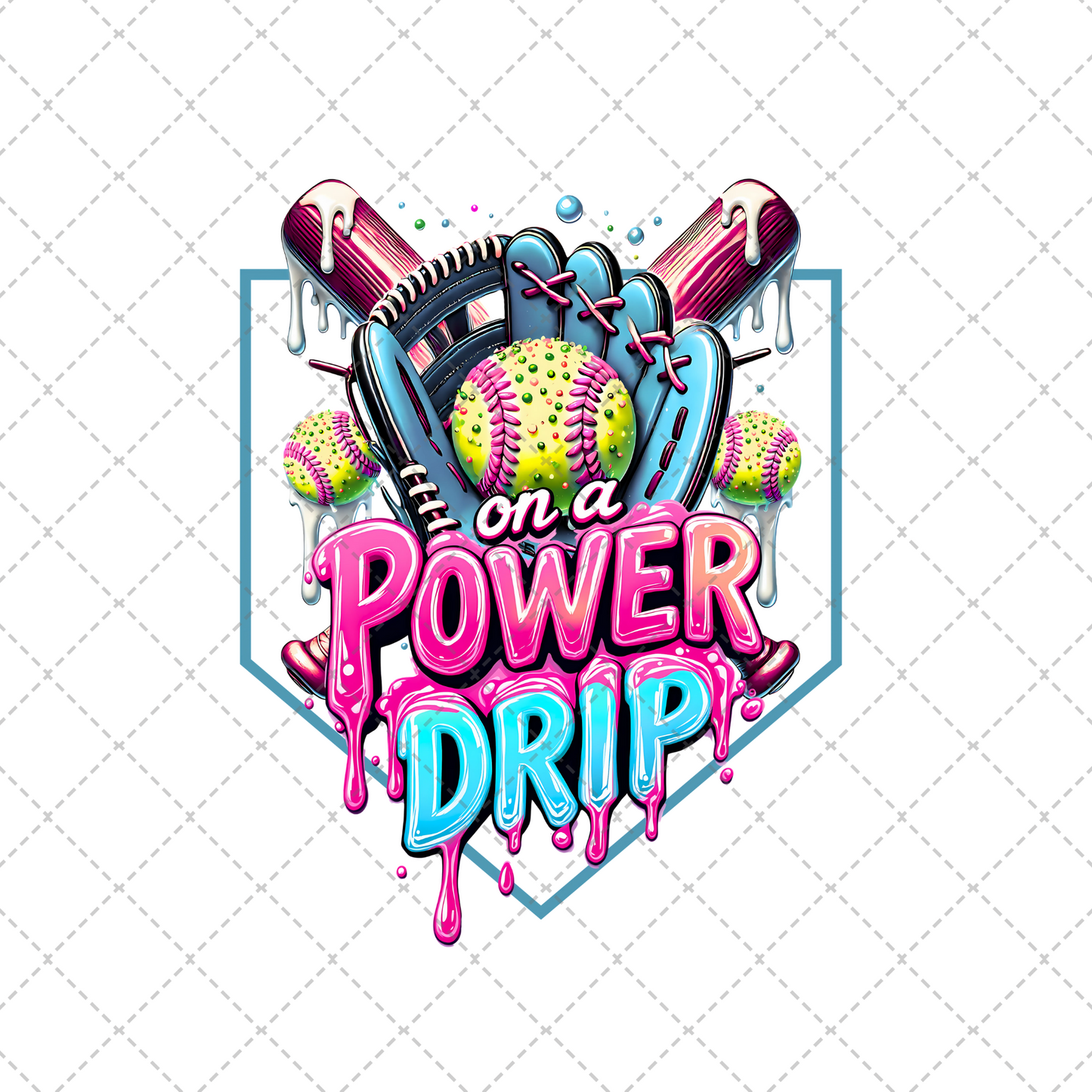 Softball Power Drip Transfer