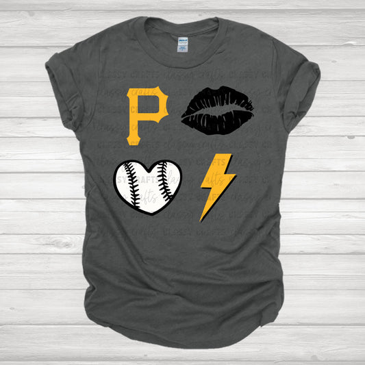 Pittsburgh Baseball Collage Transfer