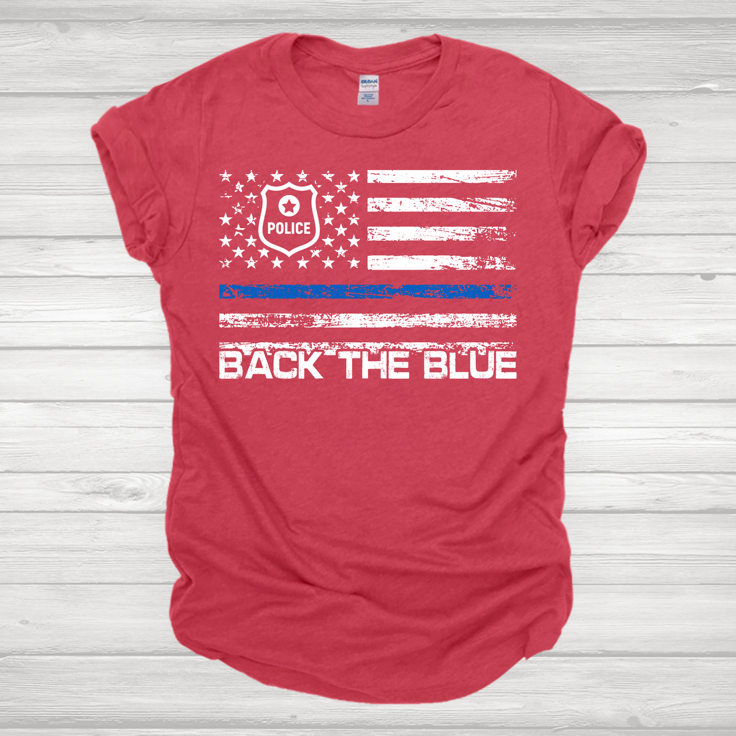 Back The Blue Line Transfer