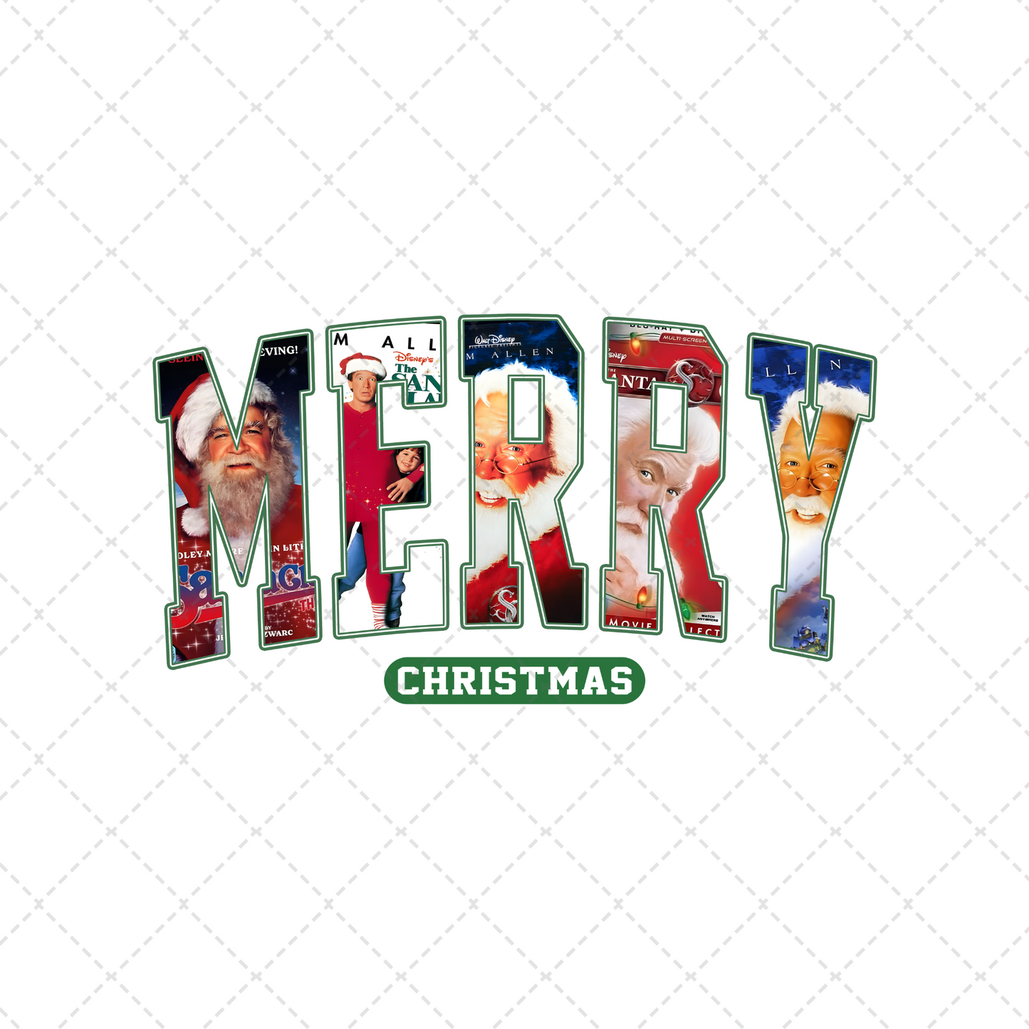 Merry Christmas Santa Transfer