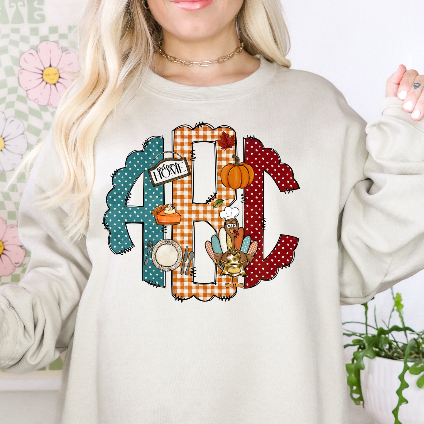 Thanksgiving - Custom Monogram Transfer