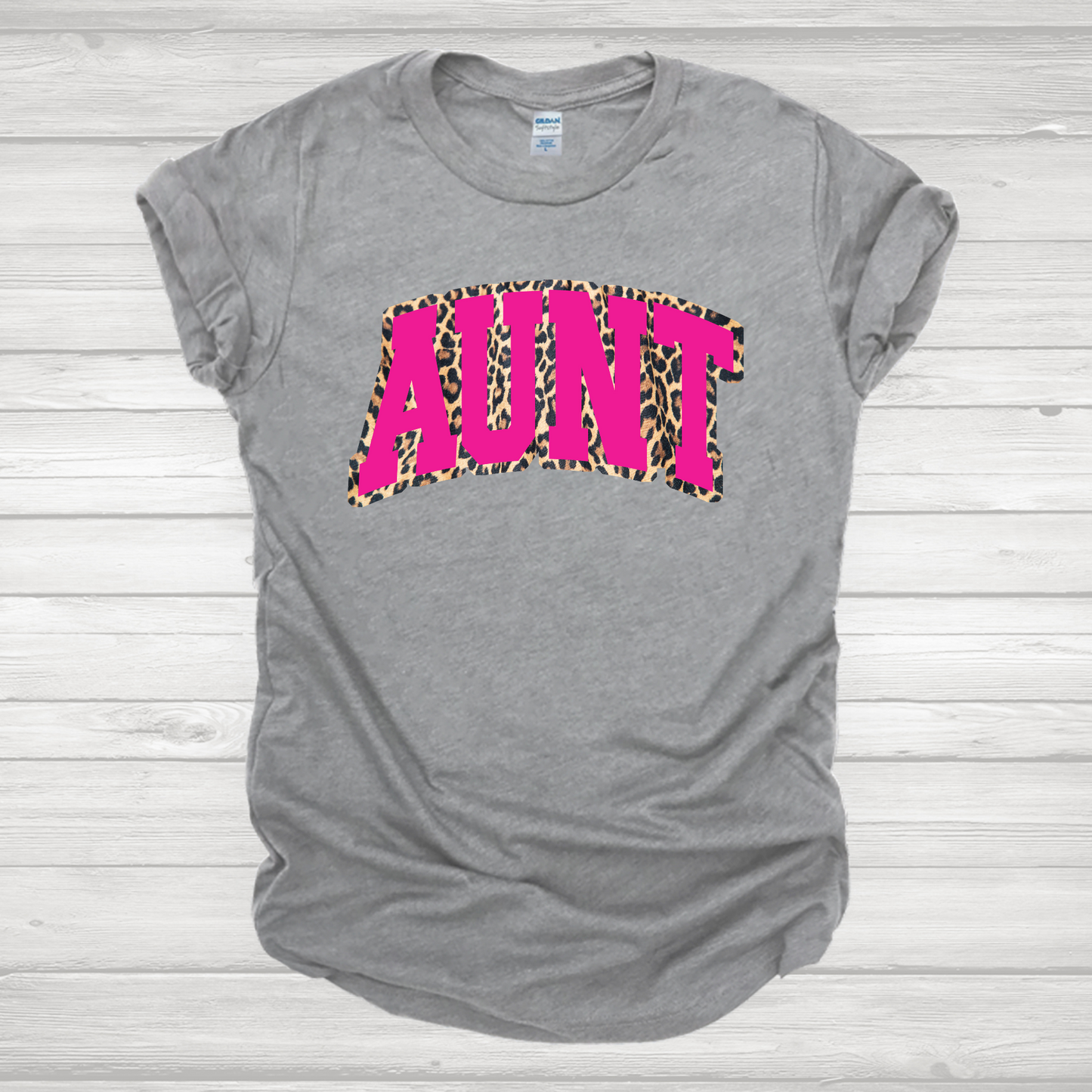 Aunt Pink & Leopard Transfer