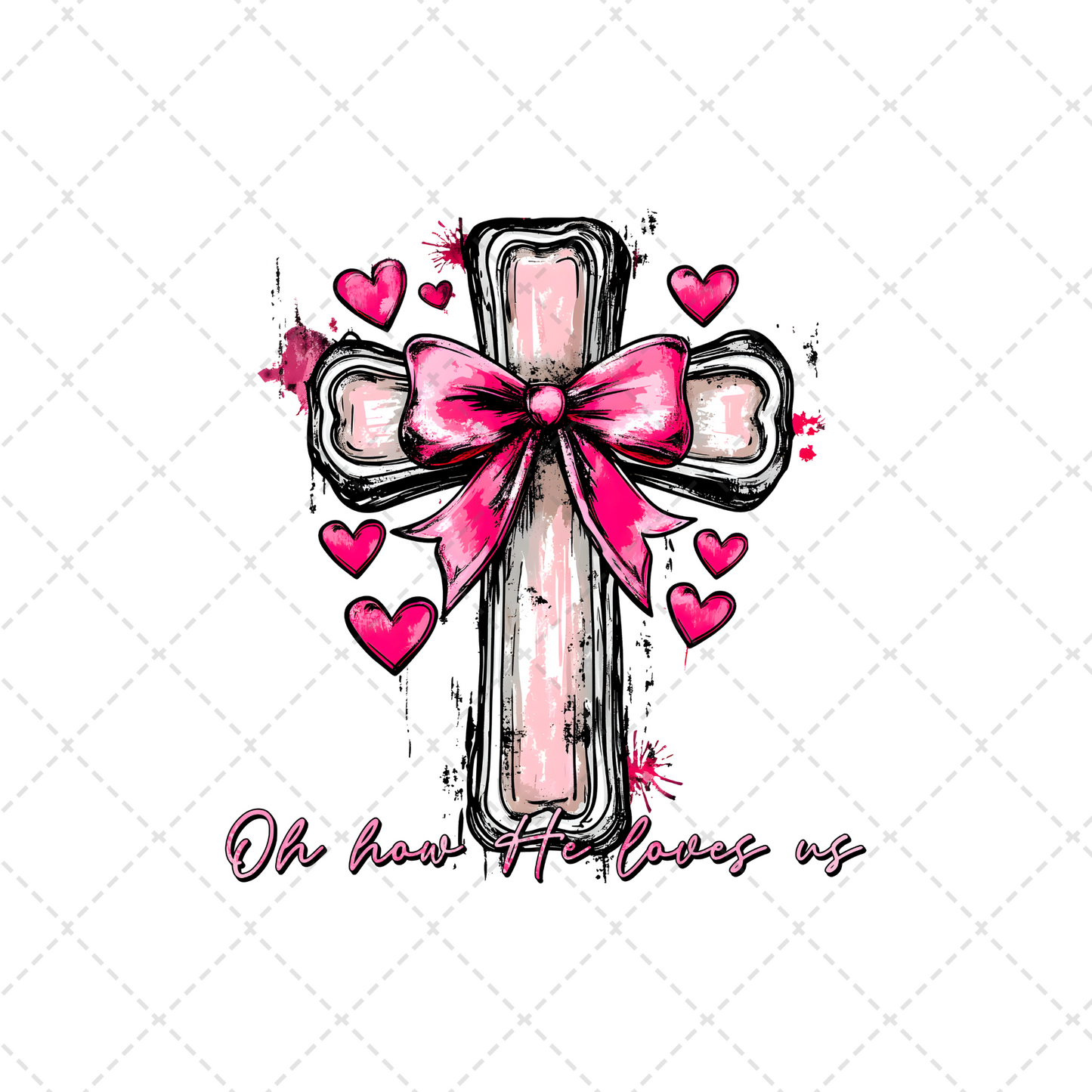 Oh How He Loves Us Transfer ** TWO PART* SOLD SEPARATELY**