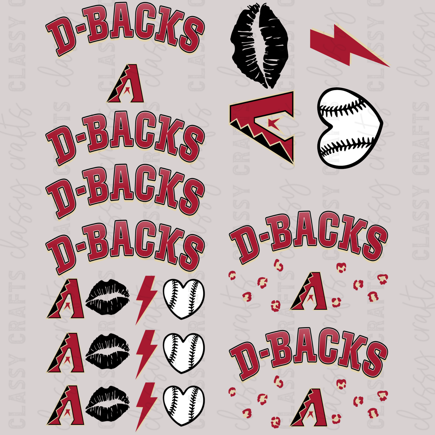 DBACKS - 30x24 - MINI PREMADE GANG SHEET
