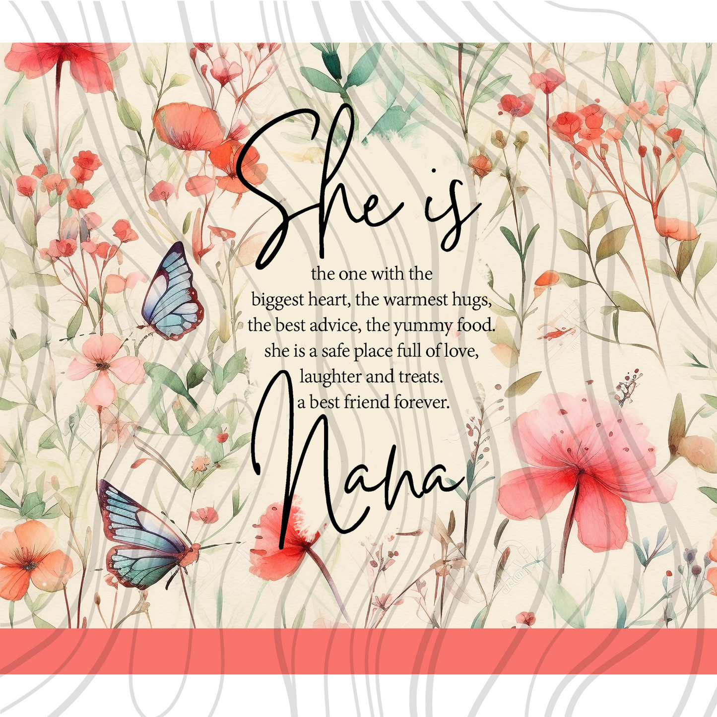 She Is Nana Tumbler Wrap