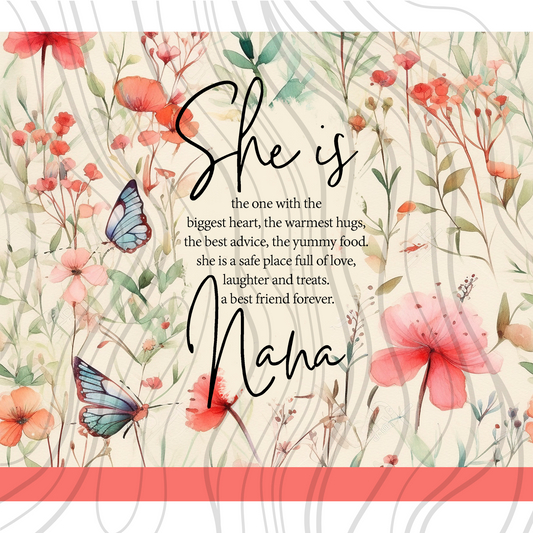 She Is Nana Tumbler Wrap