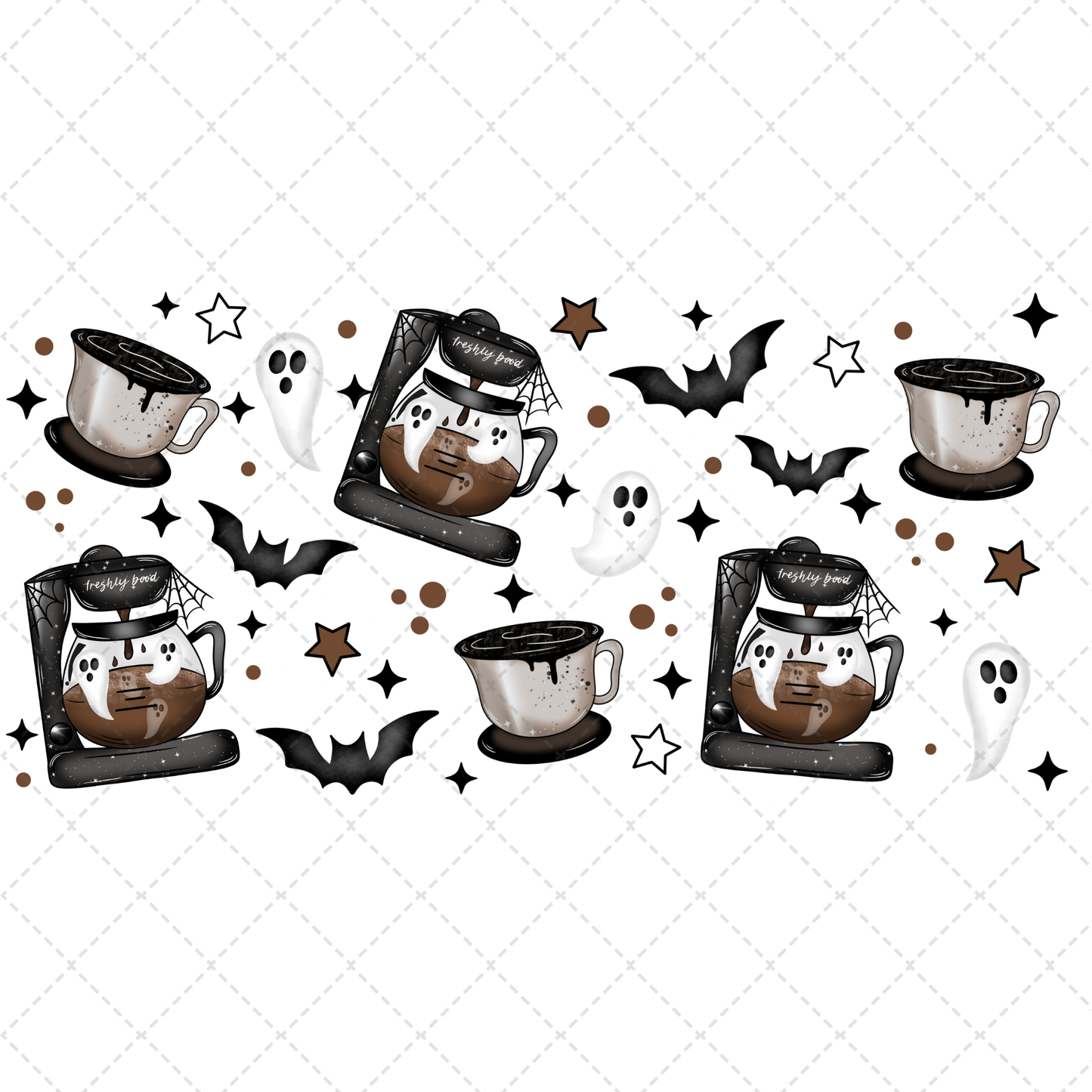 Freshly Boo'd Coffee 16oz Libbey Wrap