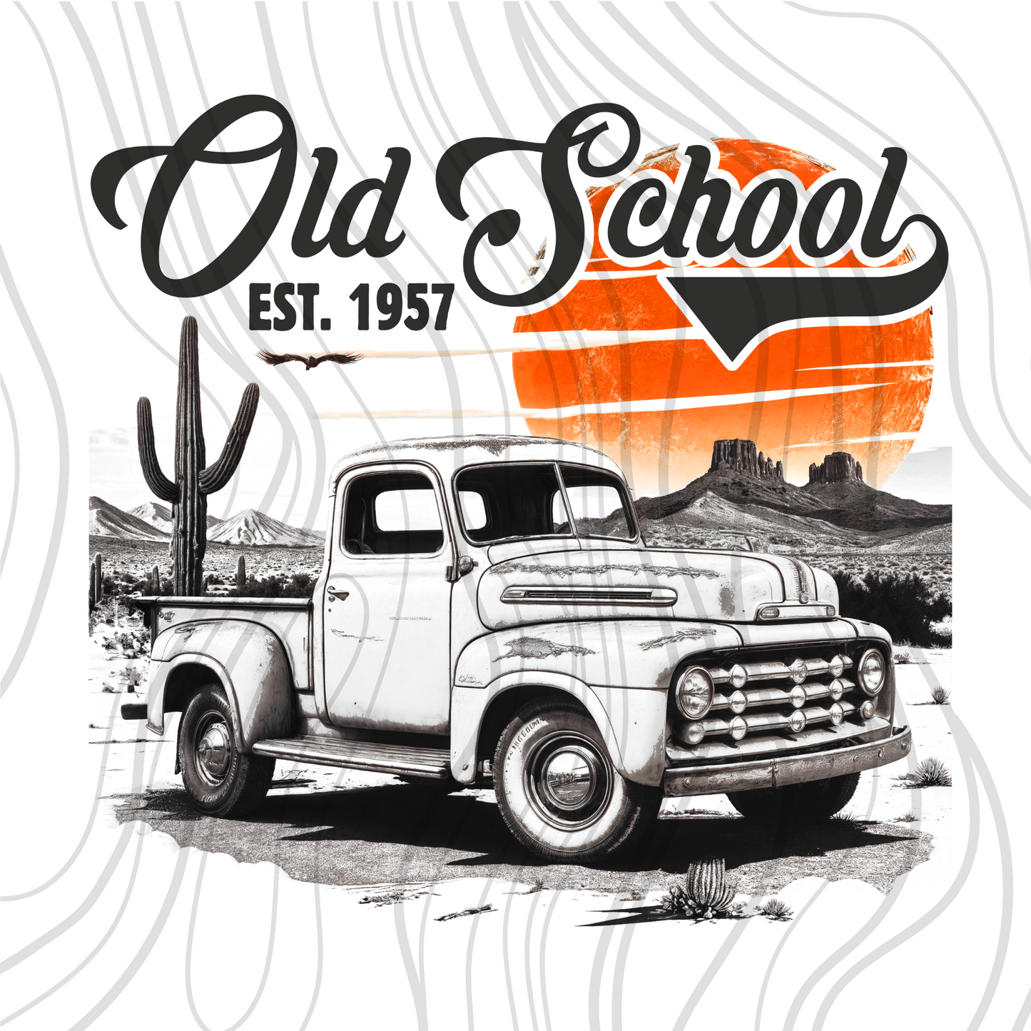 Old School Vintage Truck Transfer