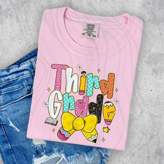 3rd Grade Pencil Coquette Transfer