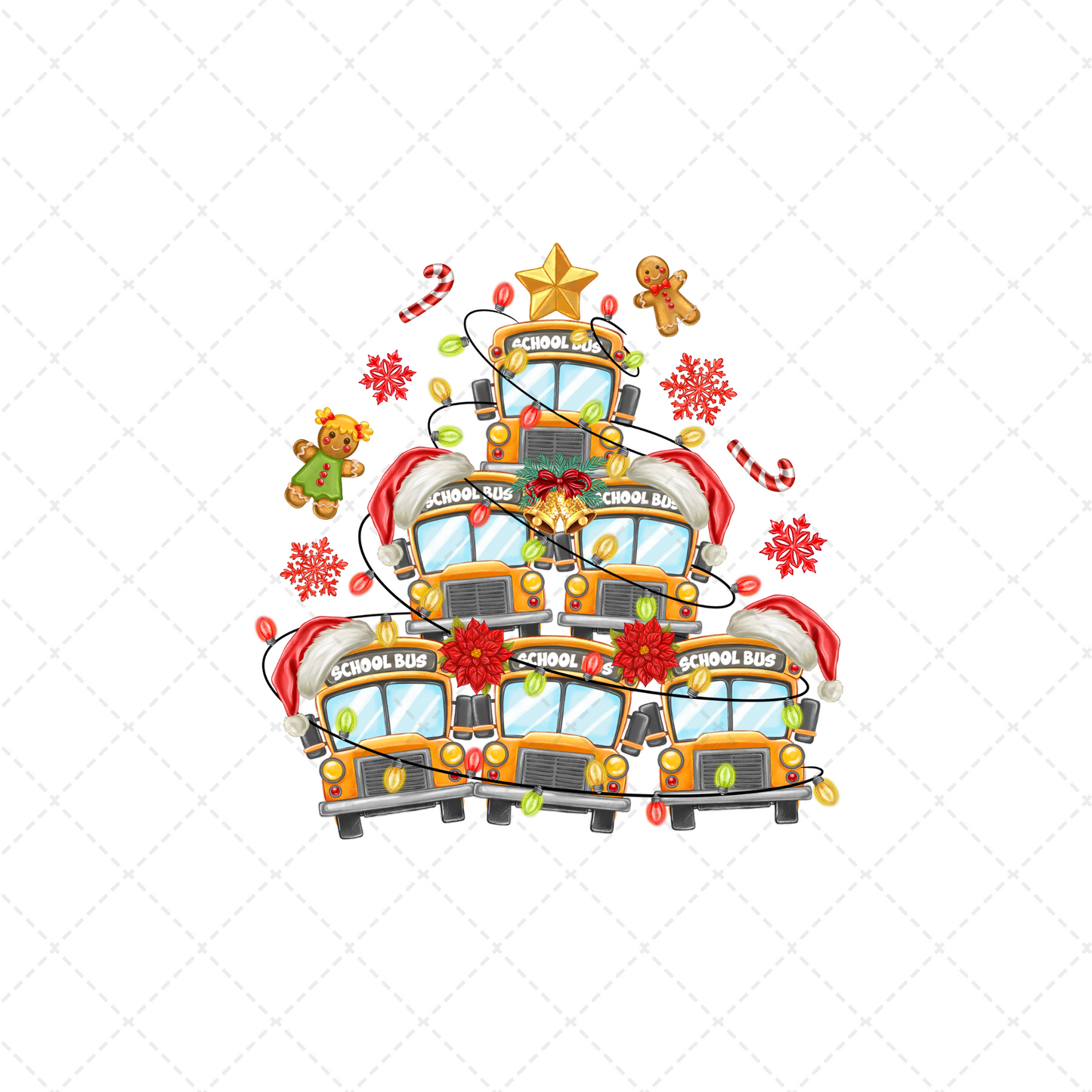 School Bus Christmas Tree Transfer