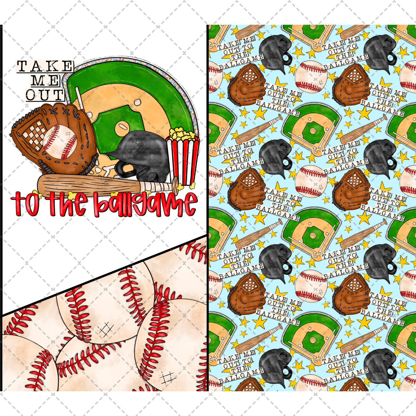 Ballgame Baseball Tumbler Wrap