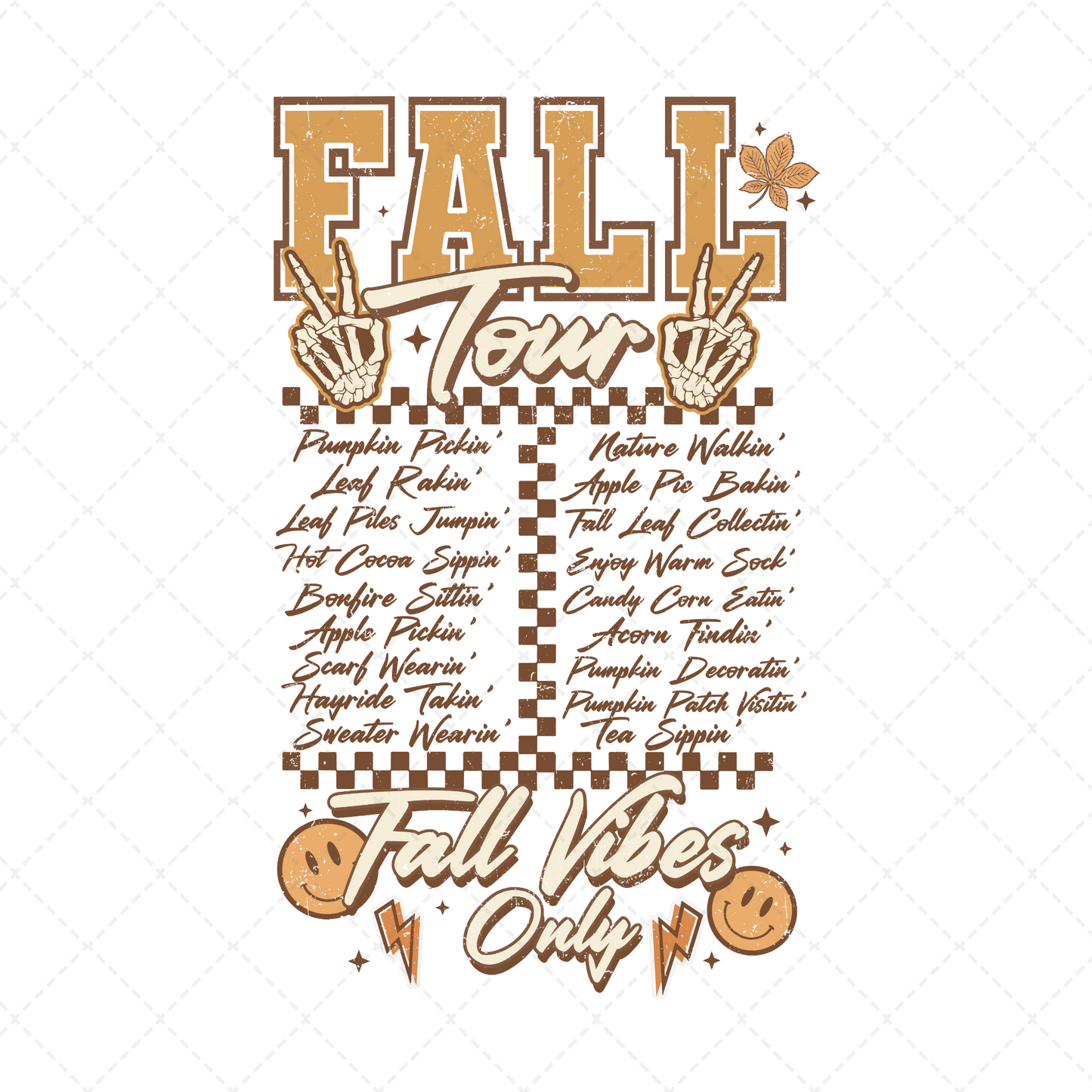 Fall Tour Transfer ** TWO PART* SOLD SEPARATELY**