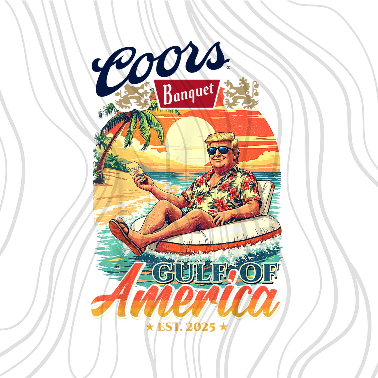Coors Banquet Gulf Of America Transfer ** TWO PART* SOLD SEPARATELY**