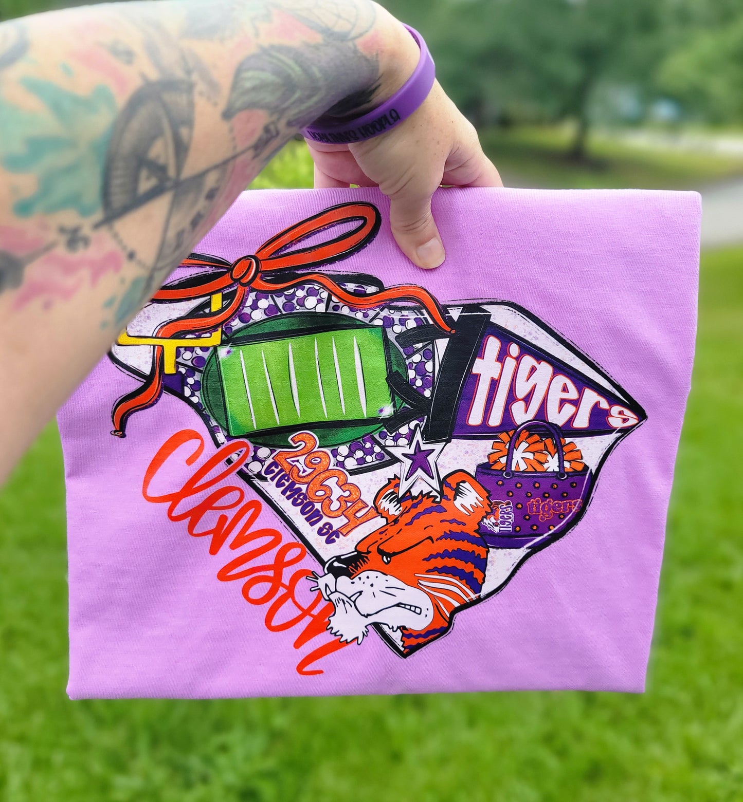 SC Tigers Game Day Coquette Transfer