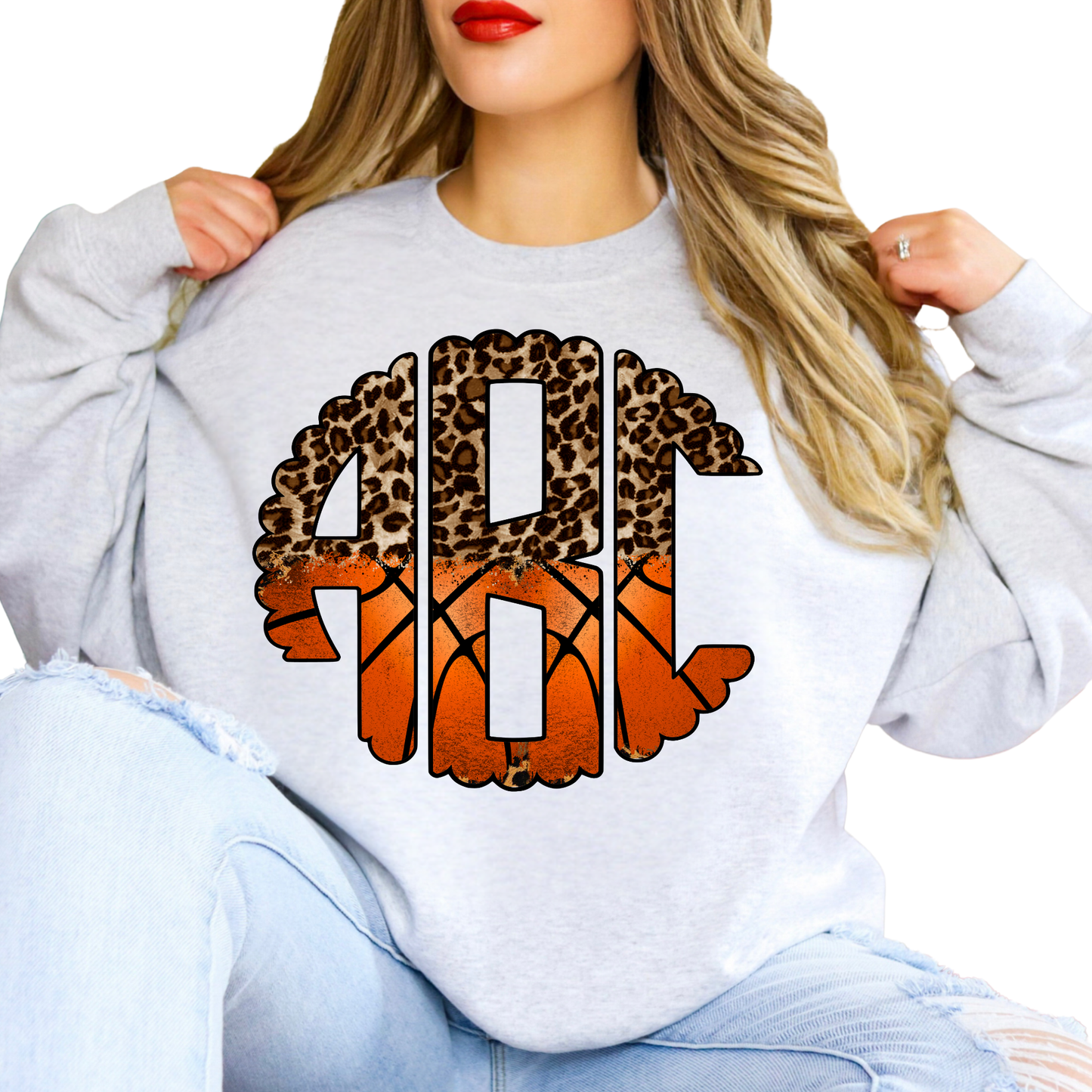 Basketball Leopard - Custom Monogram Transfer