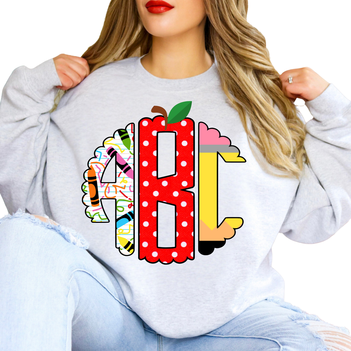 Back To School - Custom Monogram Transfer