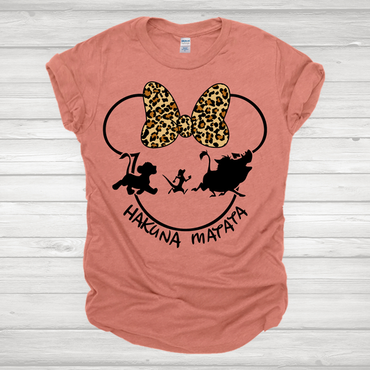 Ain't No Worries Leopard Bow Transfer