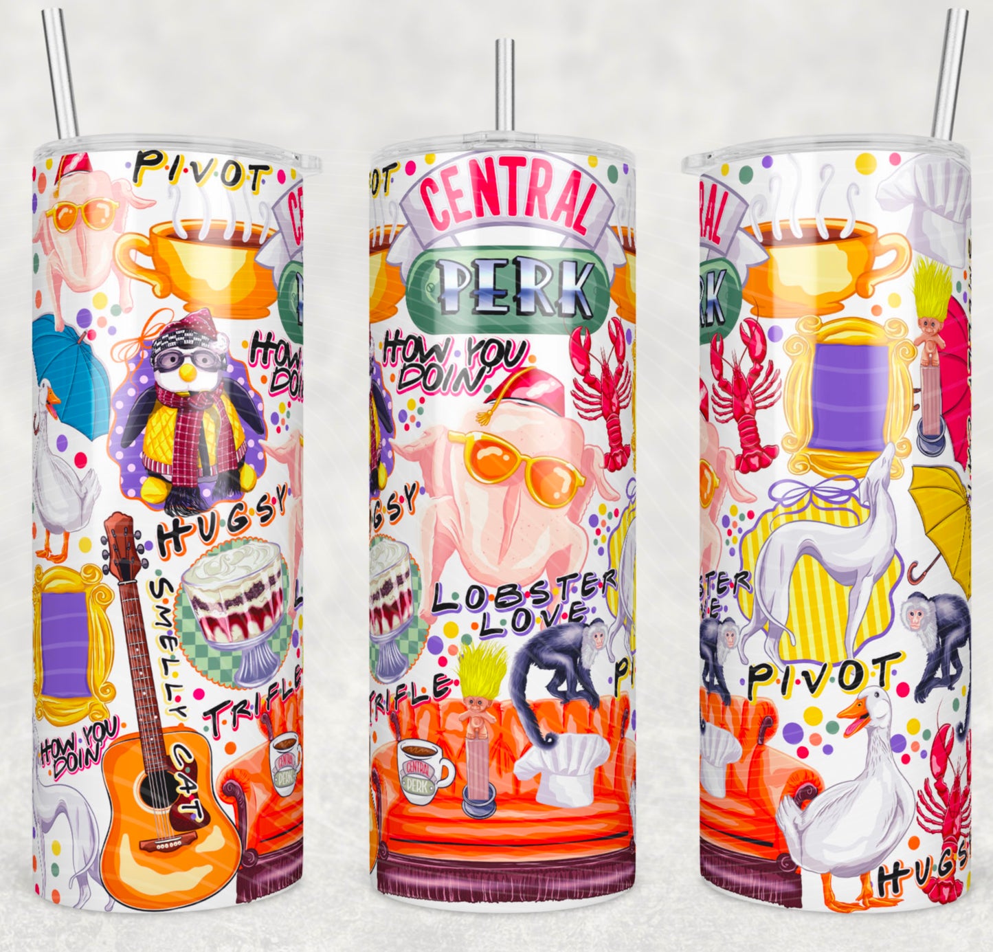 Central Perks Wrap Tumbler Transfer