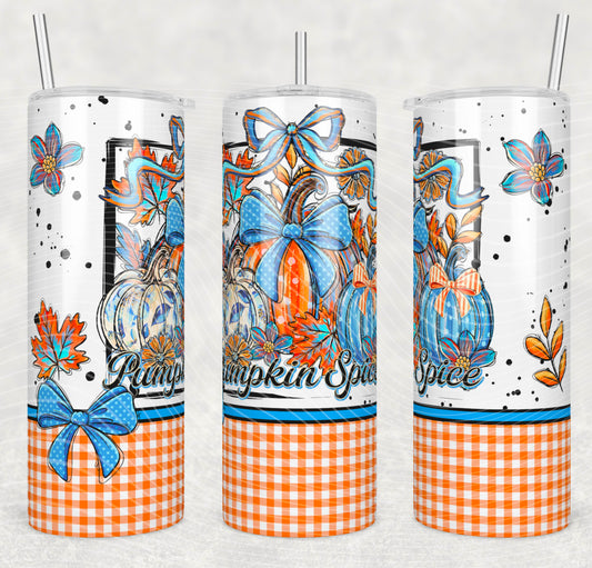 Pumpkin Spice Wrap Tumbler Transfer