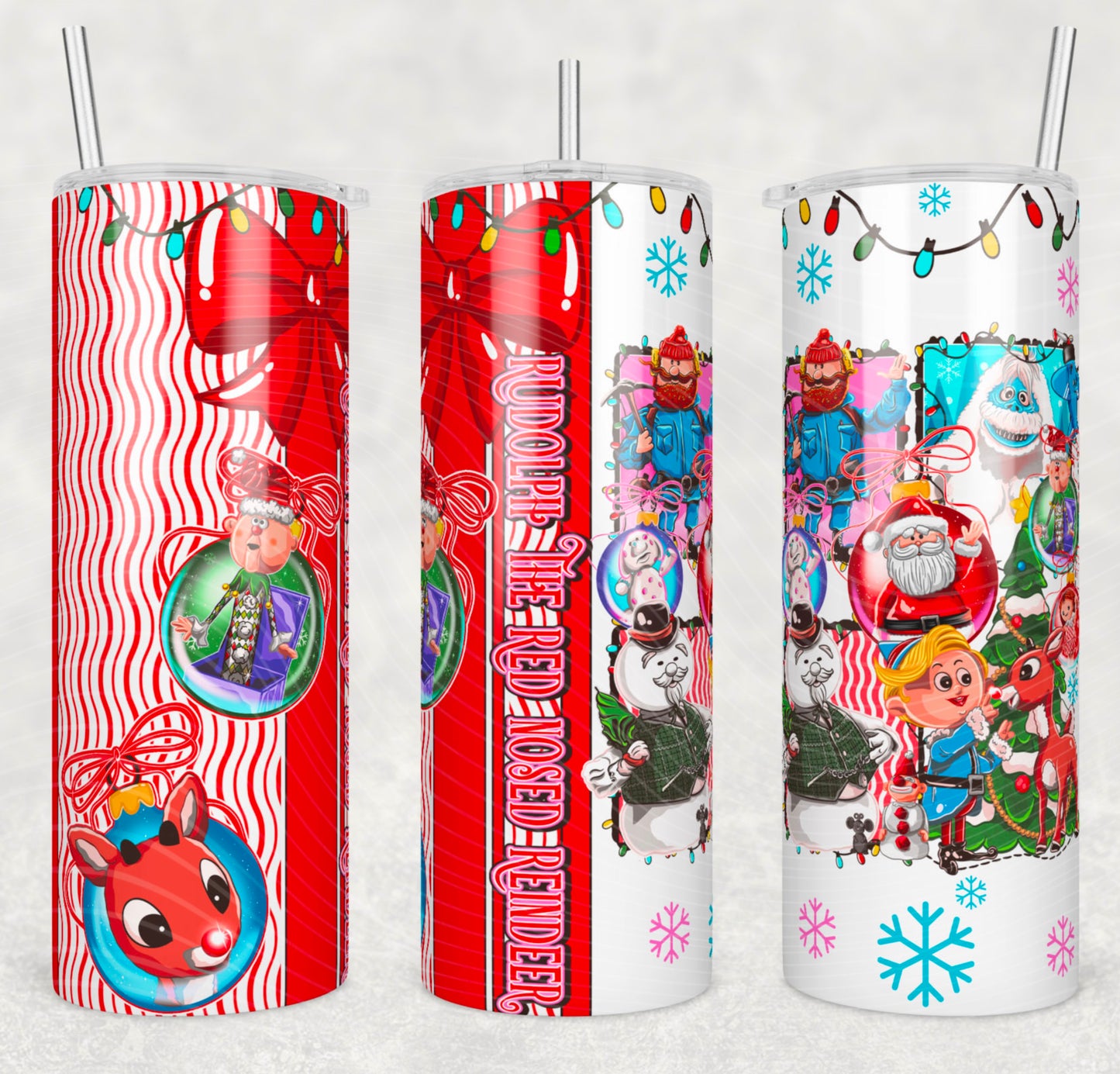 Red Nose Tumbler Transfer