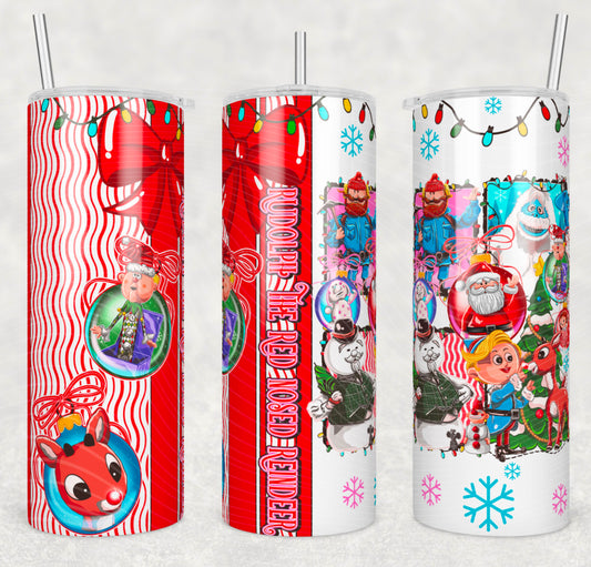 Red Nose Tumbler Transfer