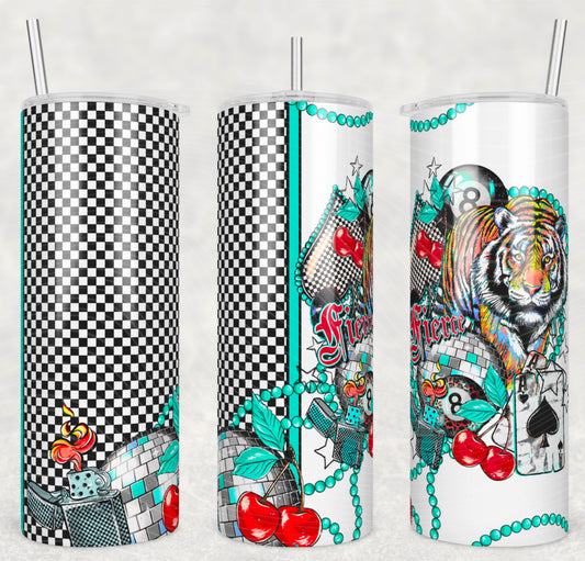 Fierce Tiger Tumbler Wrap Transfer