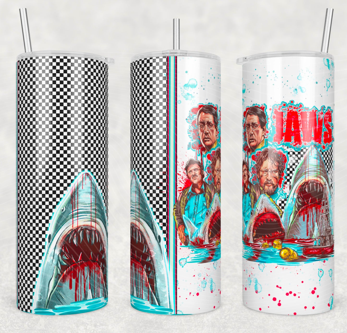 Shark 1975 Tumbler Wrap Transfer