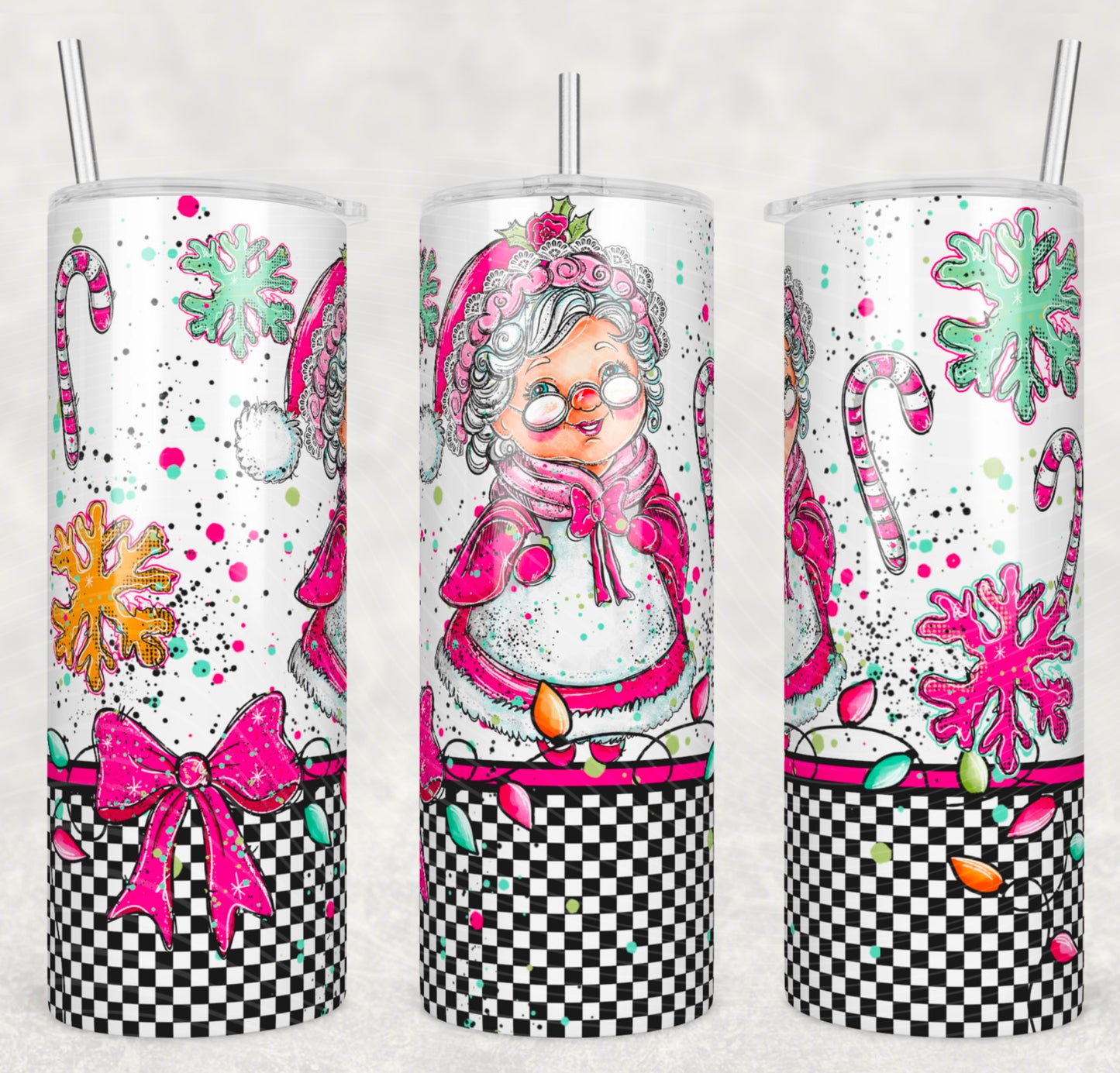 Mrs. Clause Wrap Tumbler Transfer