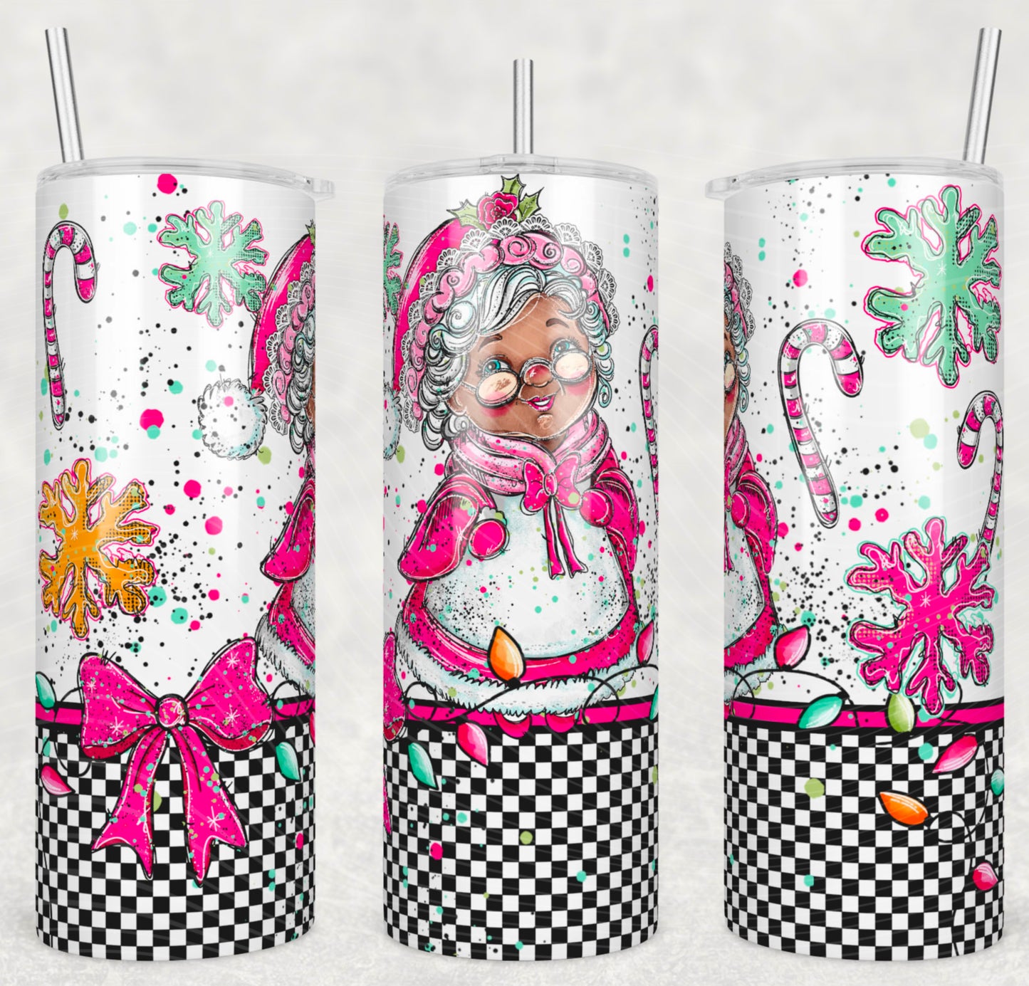 Mrs Clause DS Tumbler Transfer