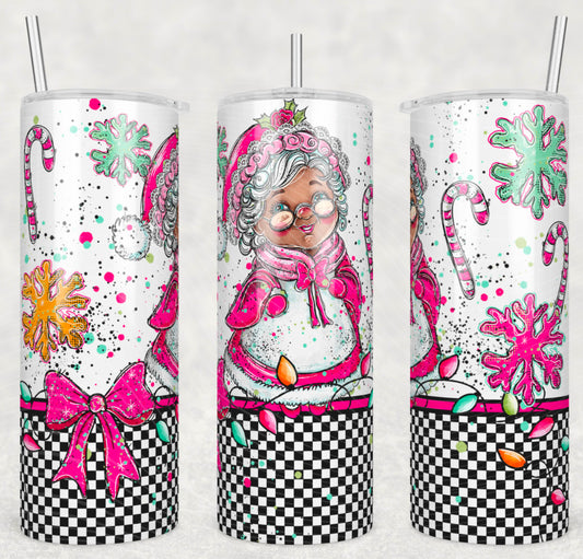 Mrs Clause DS Tumbler Transfer