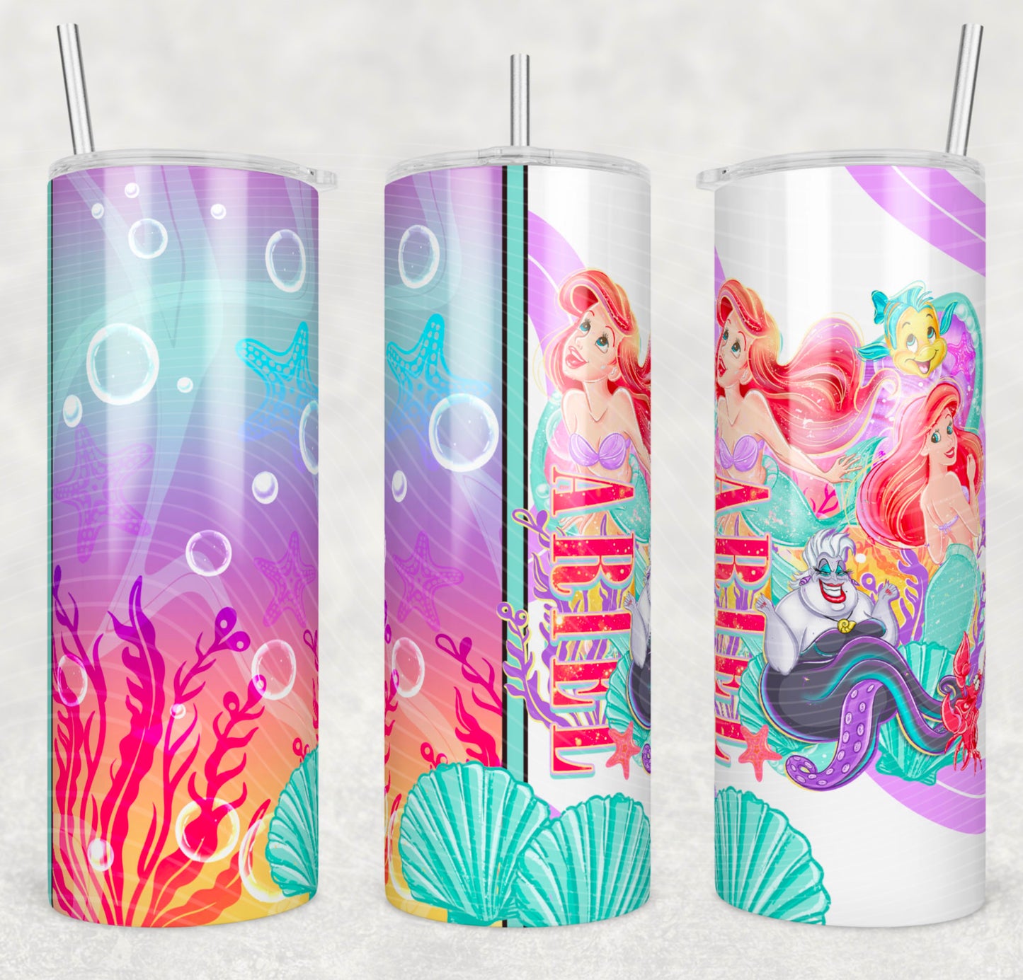 Mermaid A Tumbler Wrap Transfer