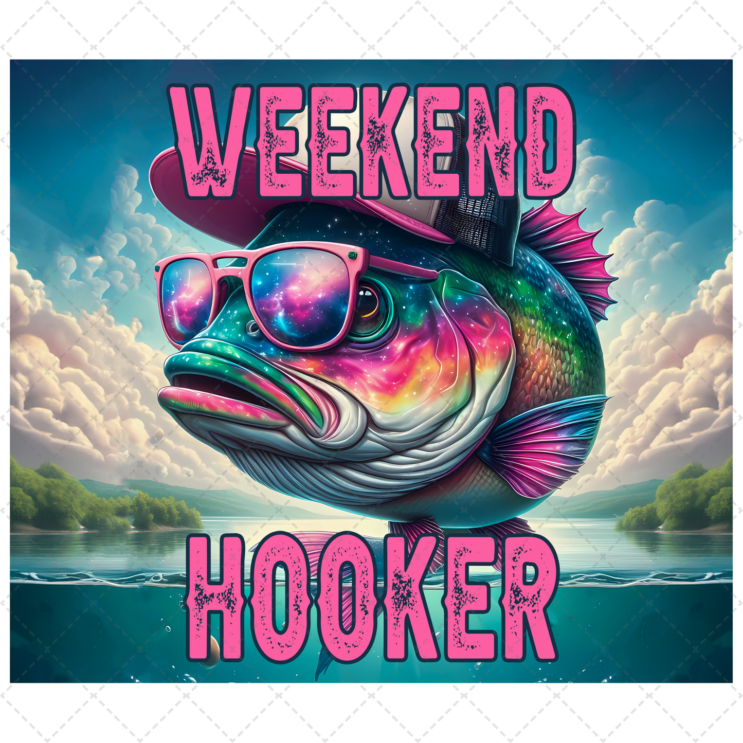 Weekend Hooker Tumbler Transfer