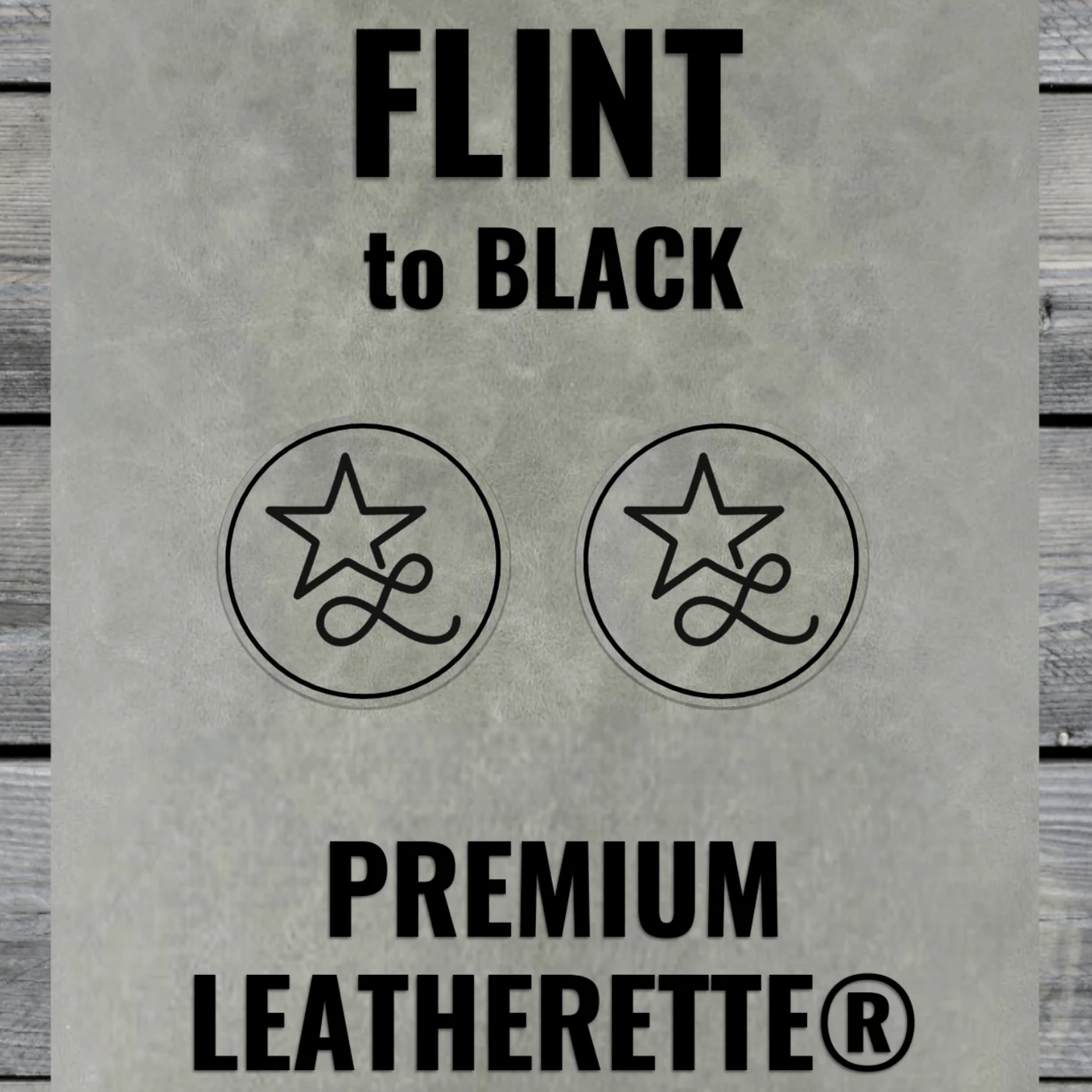 Deer Flag Leather Patch