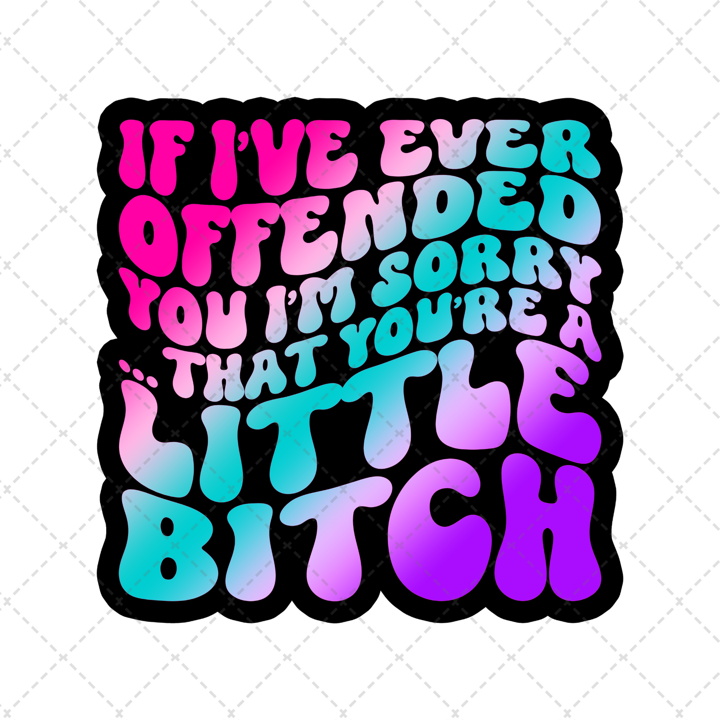 If I Ever Offended You Transfer **TWO PART* SOLD SEPARATELY**