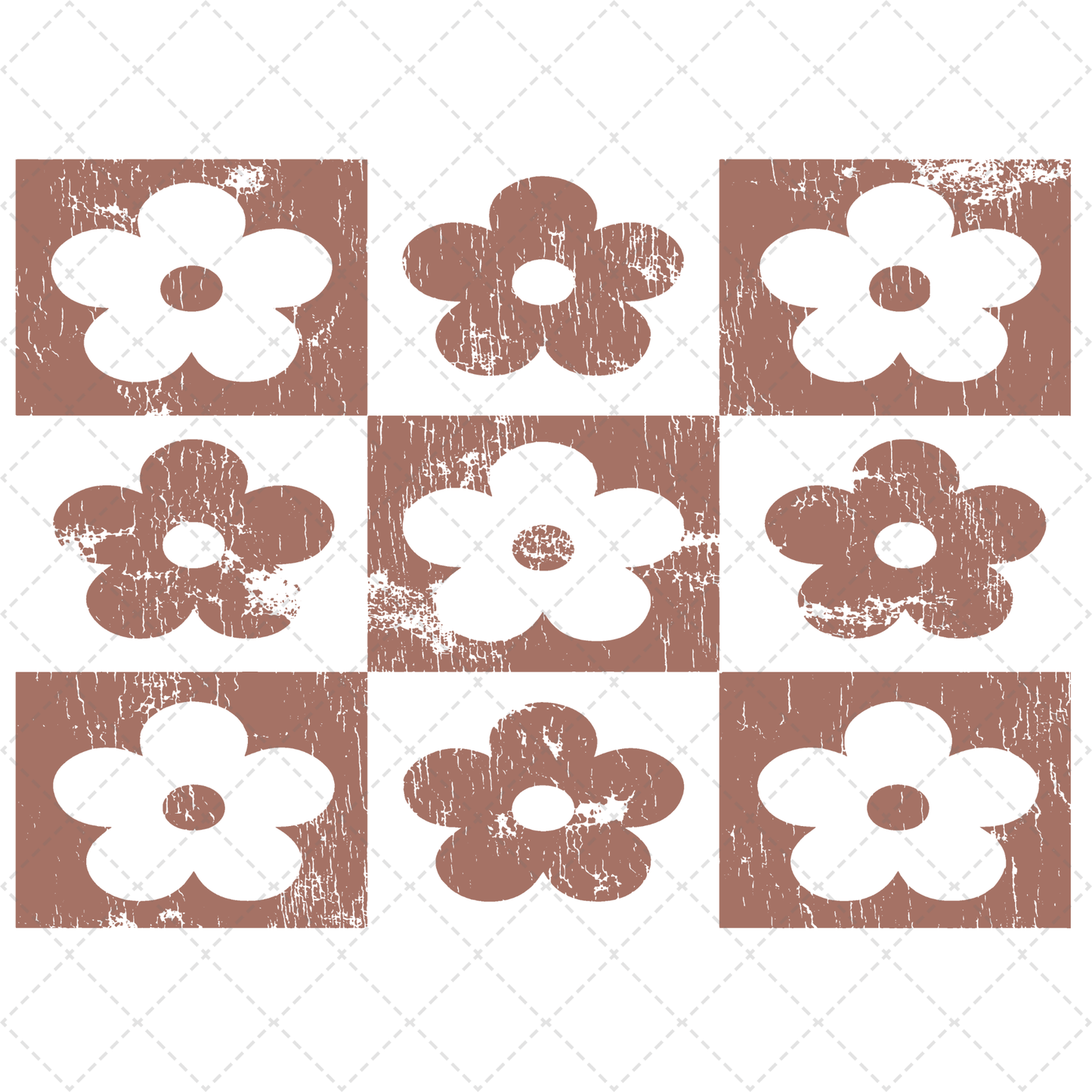 Floral Grid Transfer