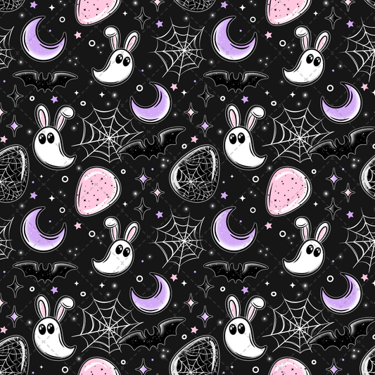 Ghostie Bunny Seamless Transfer