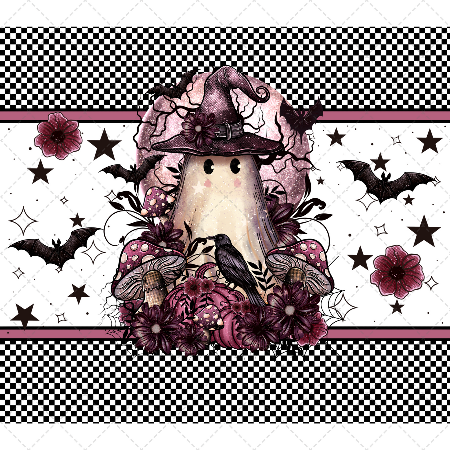 Little Witch Ghost Tumbler Wrap