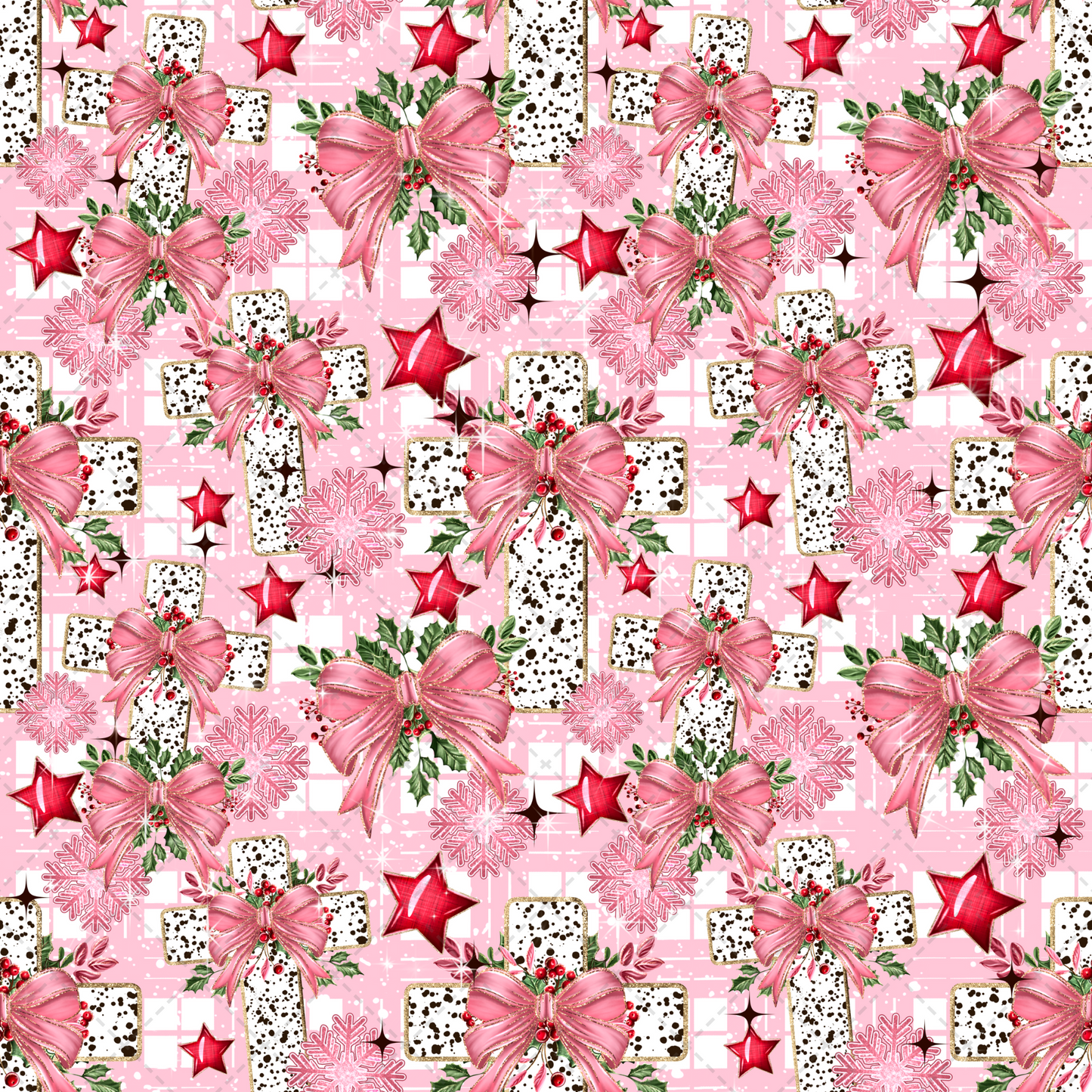 Christmas Cross Seamless