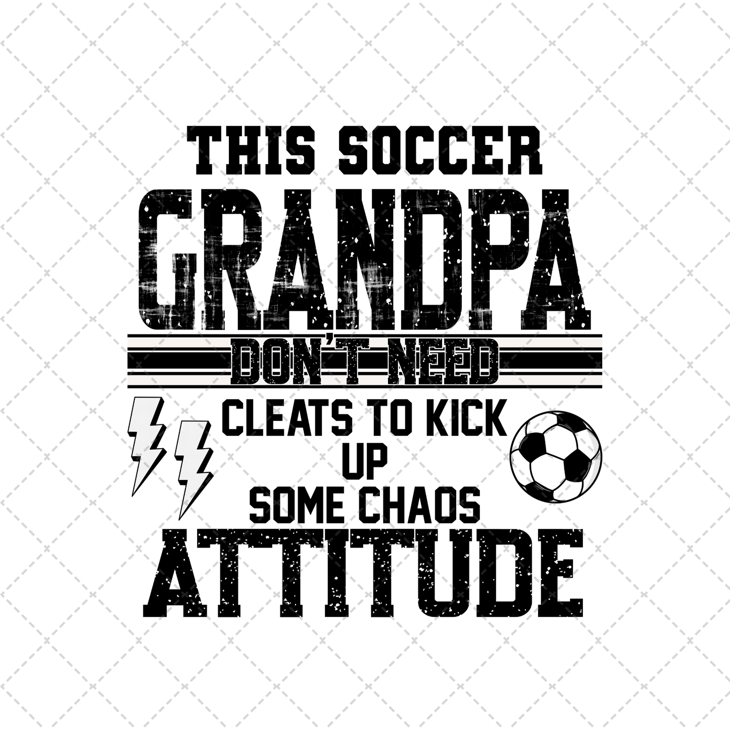 This Soccer Grandpa Transfer ** TWO PART* SOLD SEPARATELY**