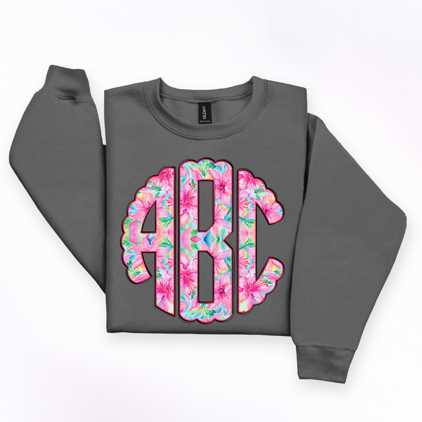 Muti Color Lilly - Custom Monogram Transfer