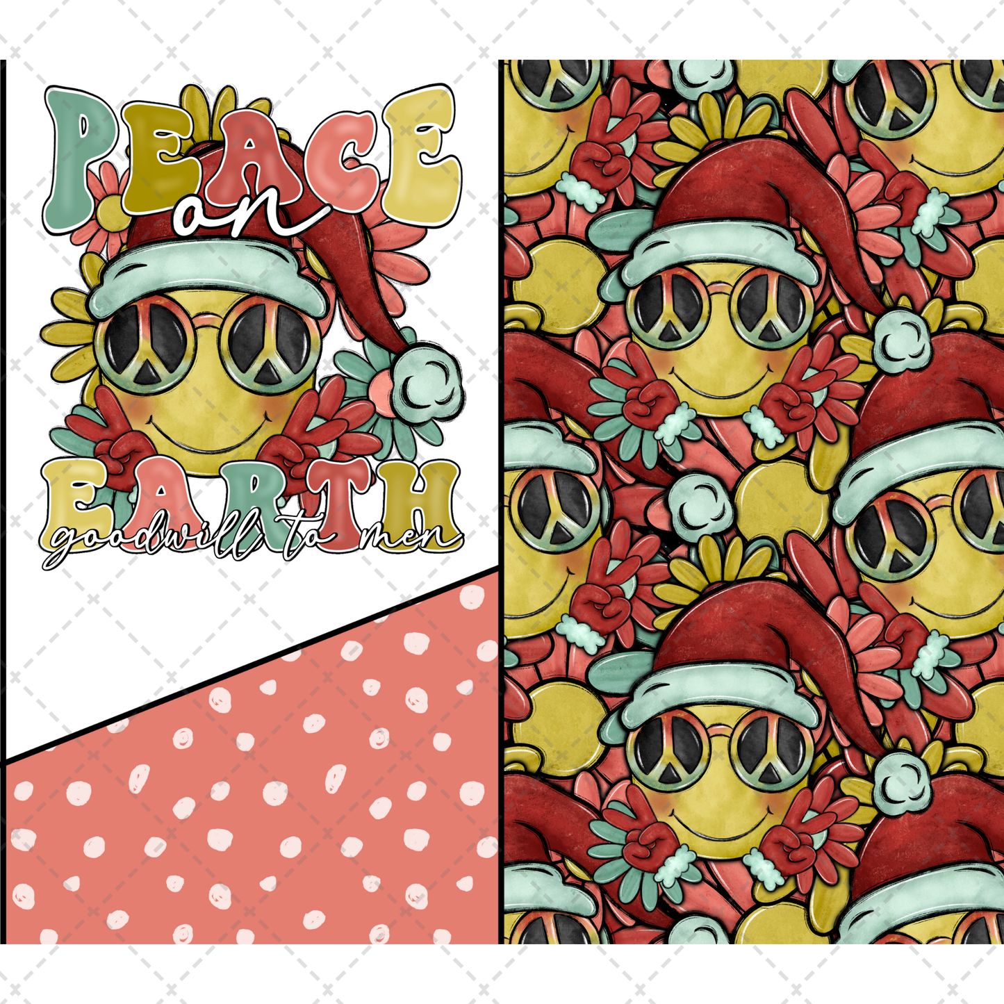 Peace On Earth Tumbler Transfer