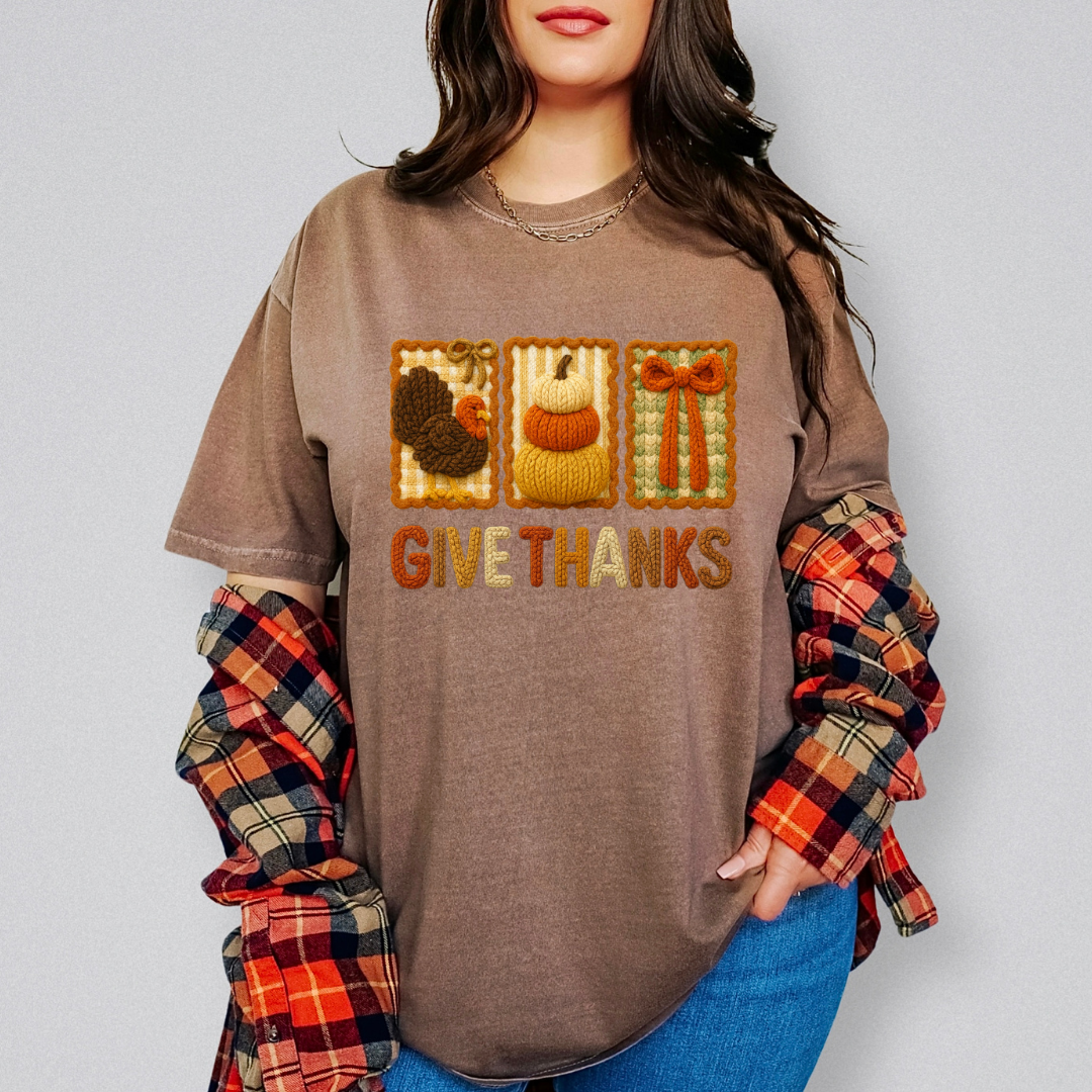 GIVE THANKS TURKEY PUMPKIN COQUETTE TRANSFER