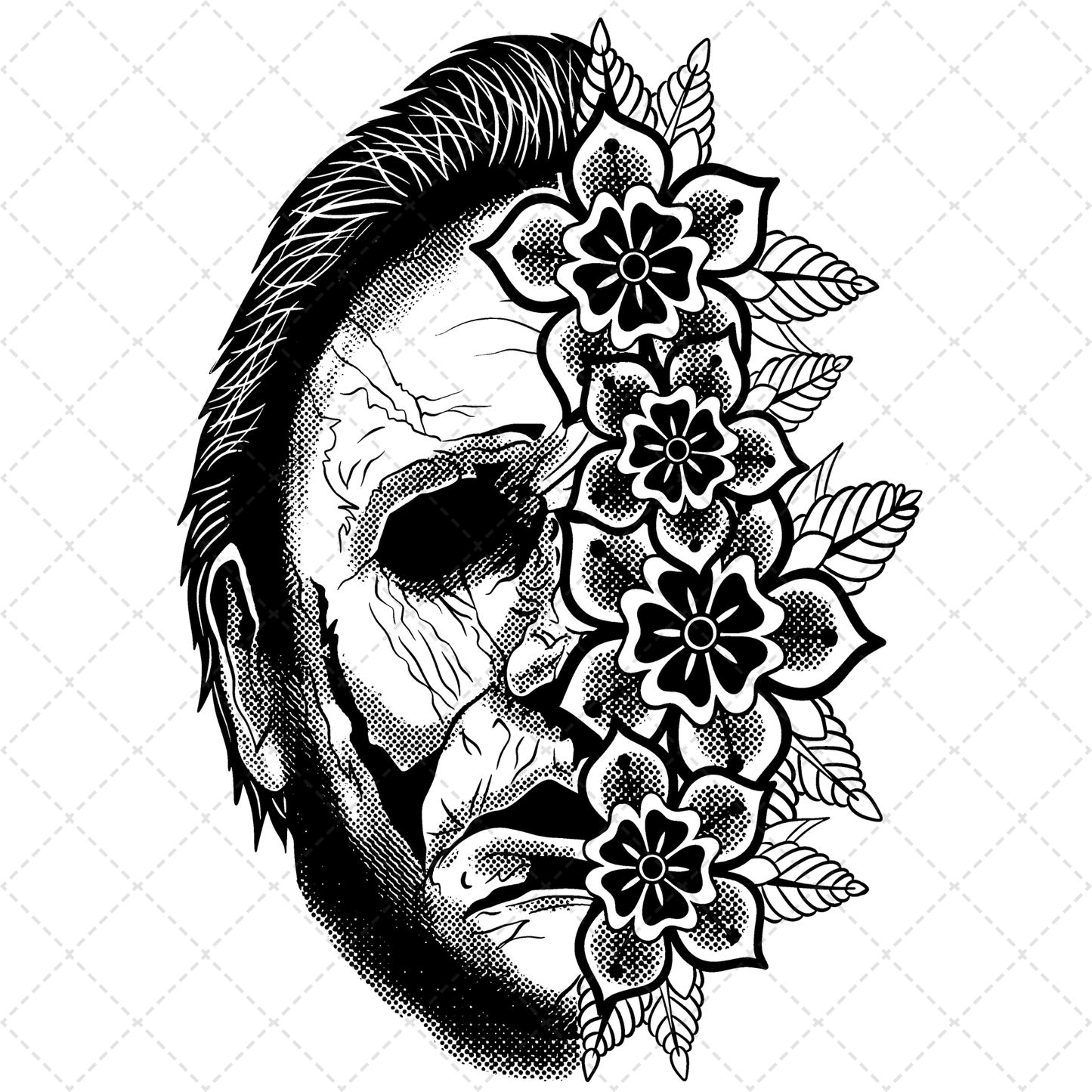 Floral Mike Transfer