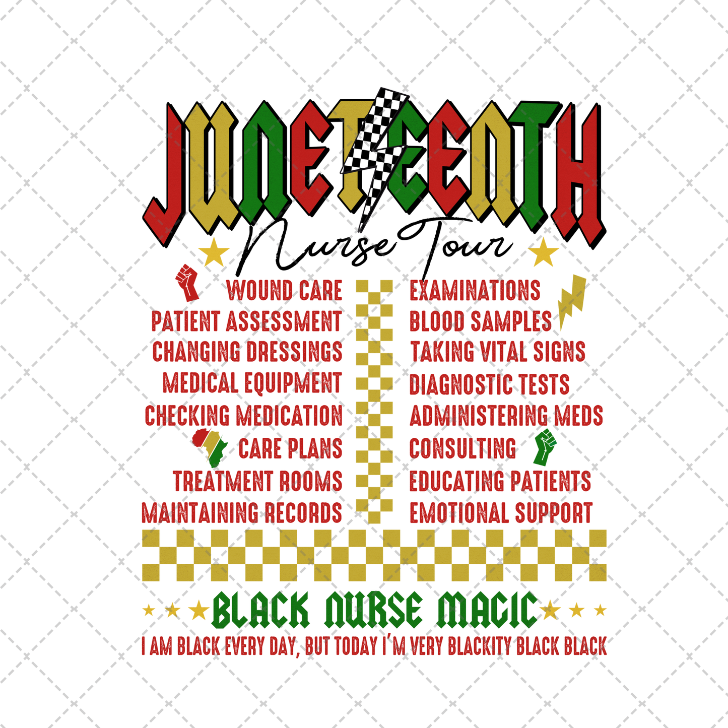 Juneteenth Nurse Tour ** TWO PART* SOLD SEPARATELY** Transfer
