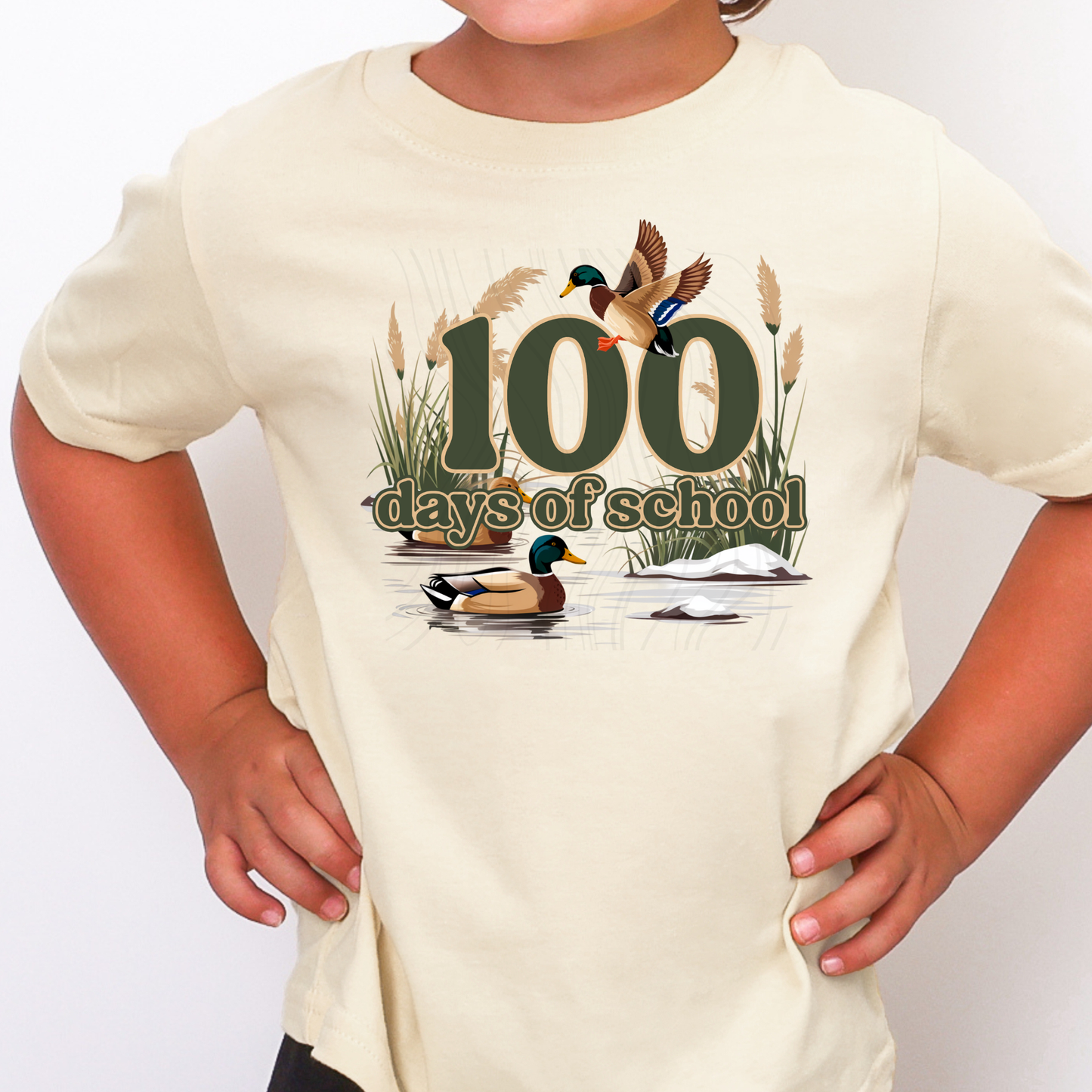 100 Days Of School Ducks Transfer