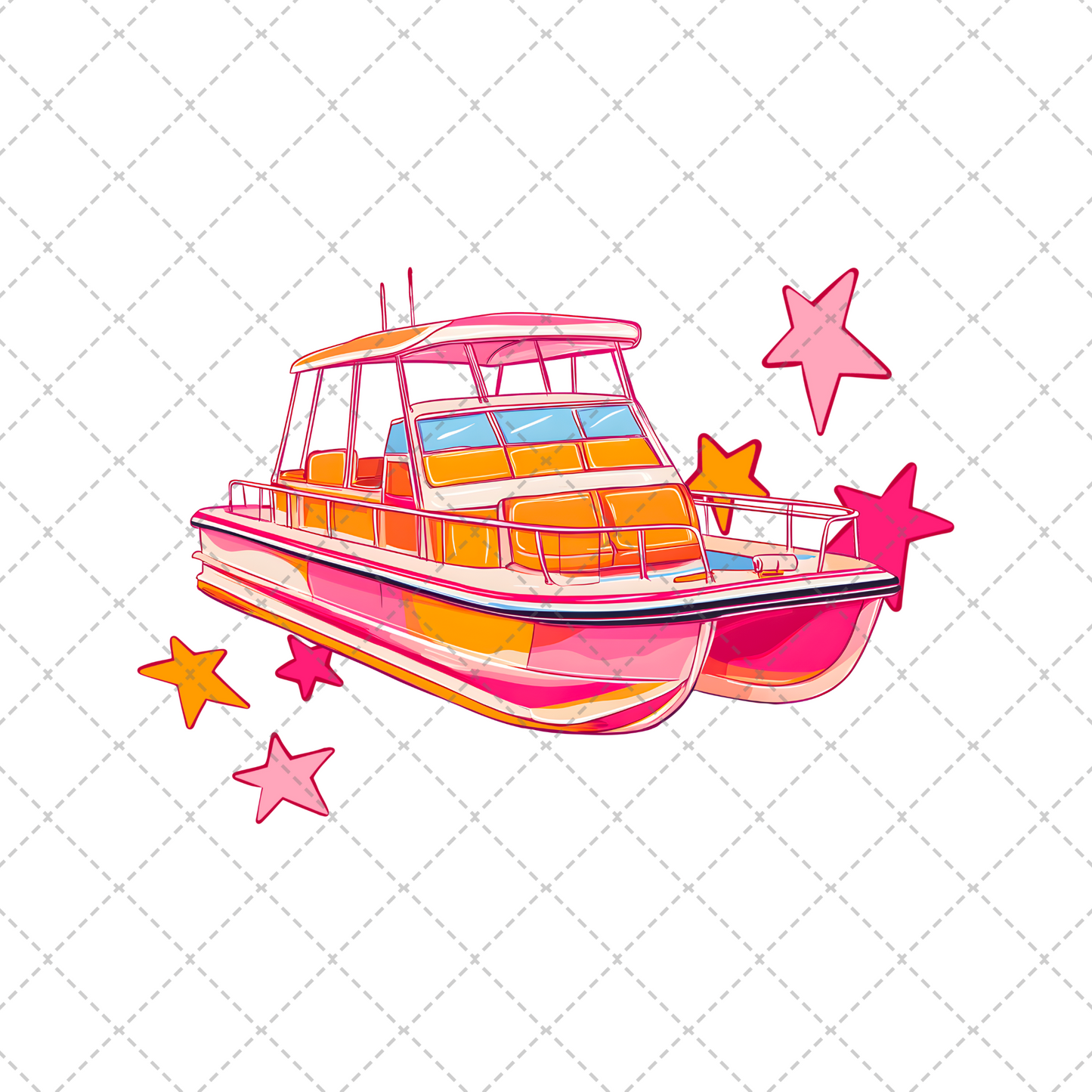 Boat Waves Transfer ** TWO PART* SOLD SEPARATELY**