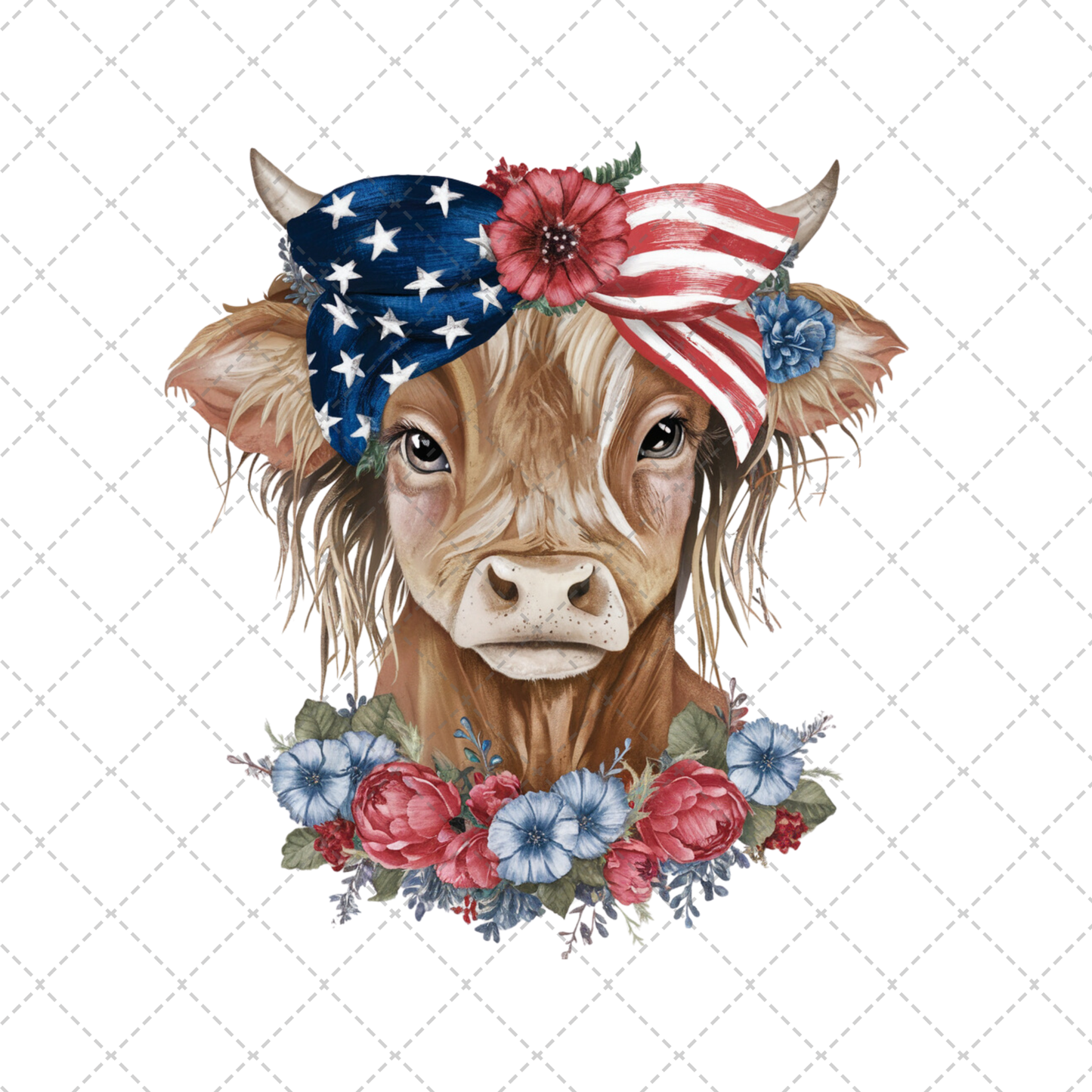 Headband Cow Transfer
